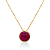Gemstone Round Astro Pendant In 18K Yellow Gold - Tresor Collection