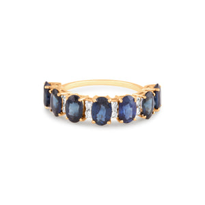 Gemstone & Diamond Ring In 18K Yellow Gold - Tresor Collection