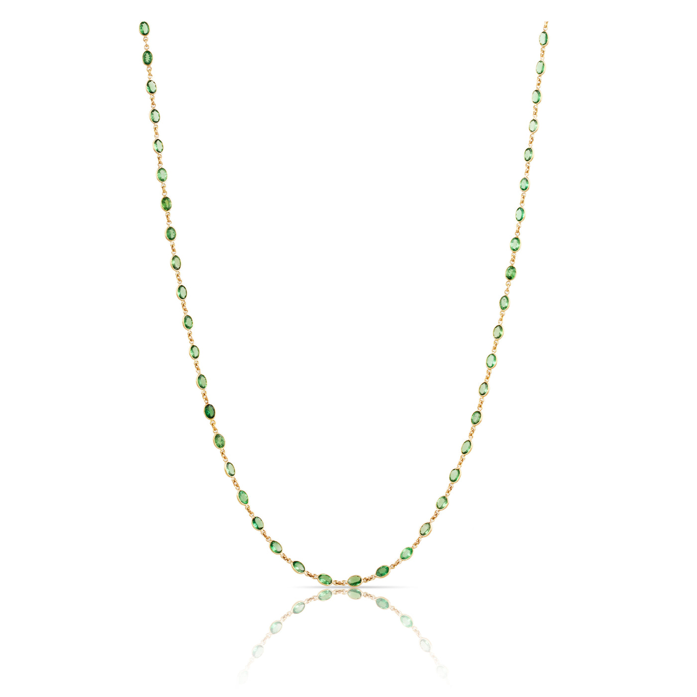 18K Gold Tsavorite Necklace – Tresor Collection
