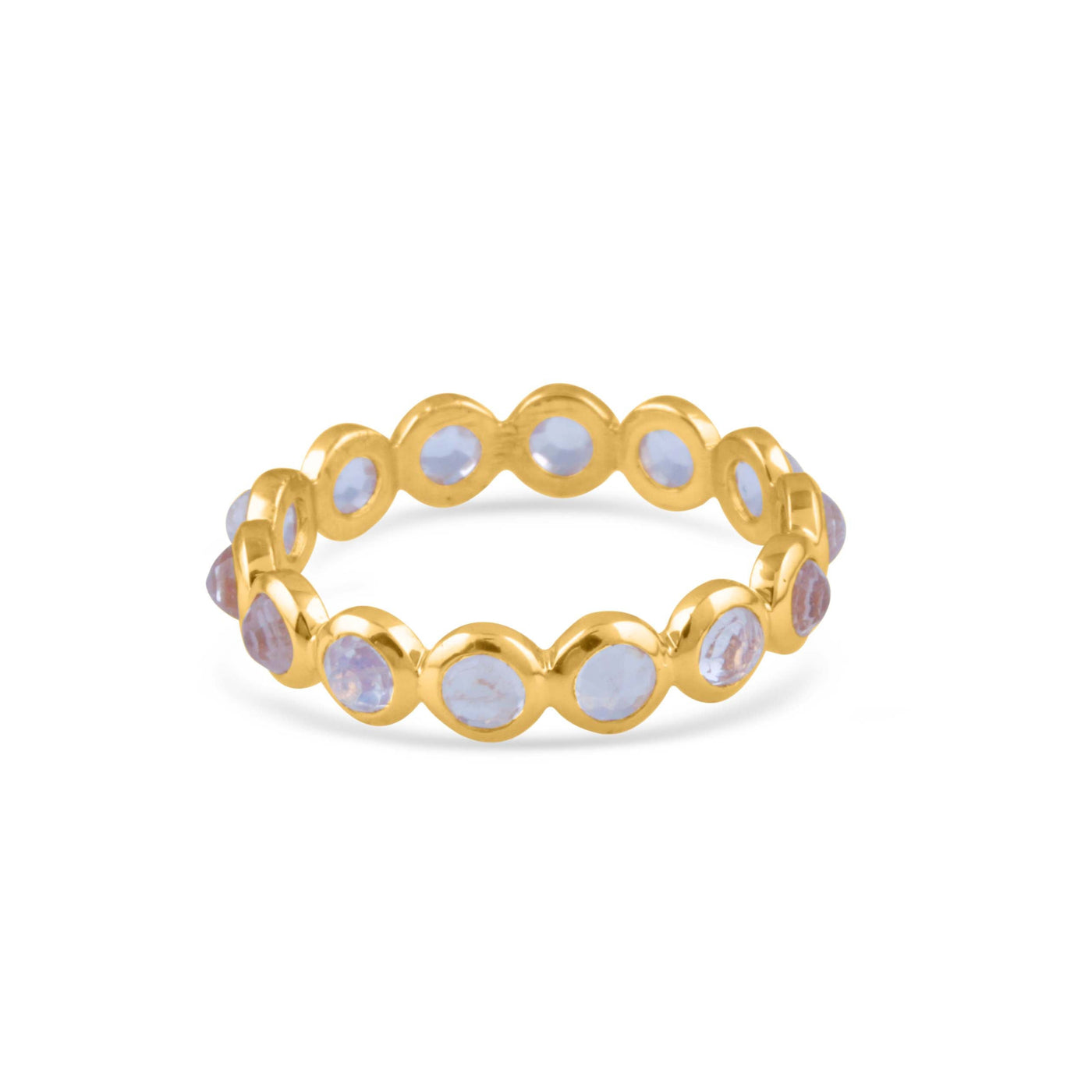 Rainbow Moonstone Eternity Ring – Tresor Collection