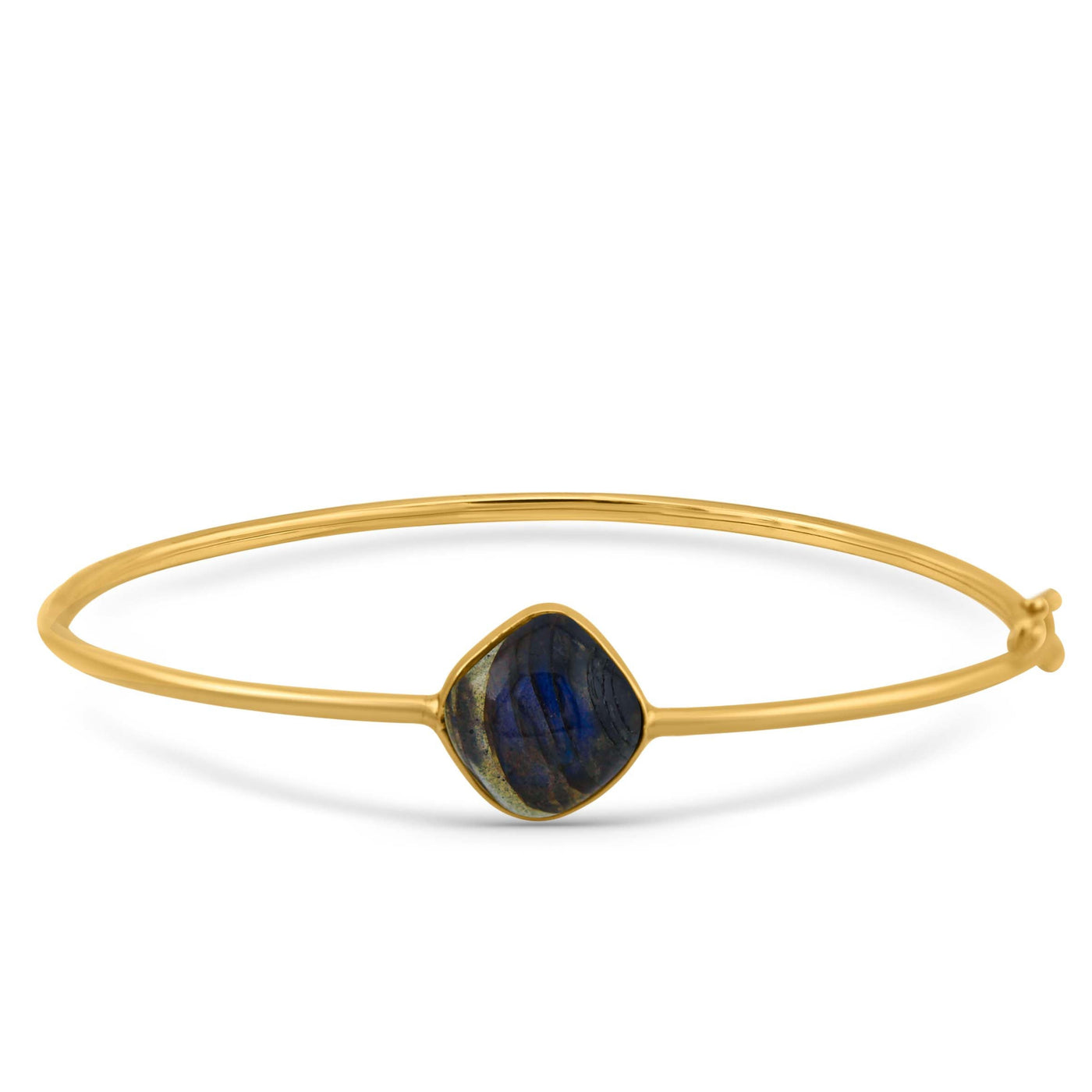 18KT Yellow Gold Green Tourmaline Bracelet – Cabochon Cut by Tresor Collection