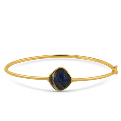 18KT Yellow Gold Green Tourmaline Bracelet – Cabochon Cut by Tresor Collection