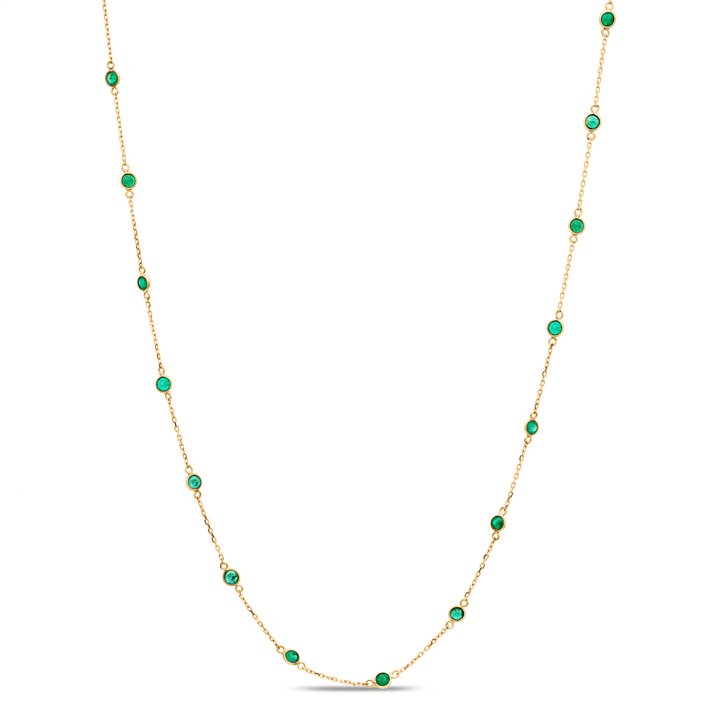 Ruby Rd. Necklace In 18K Yellow Gold