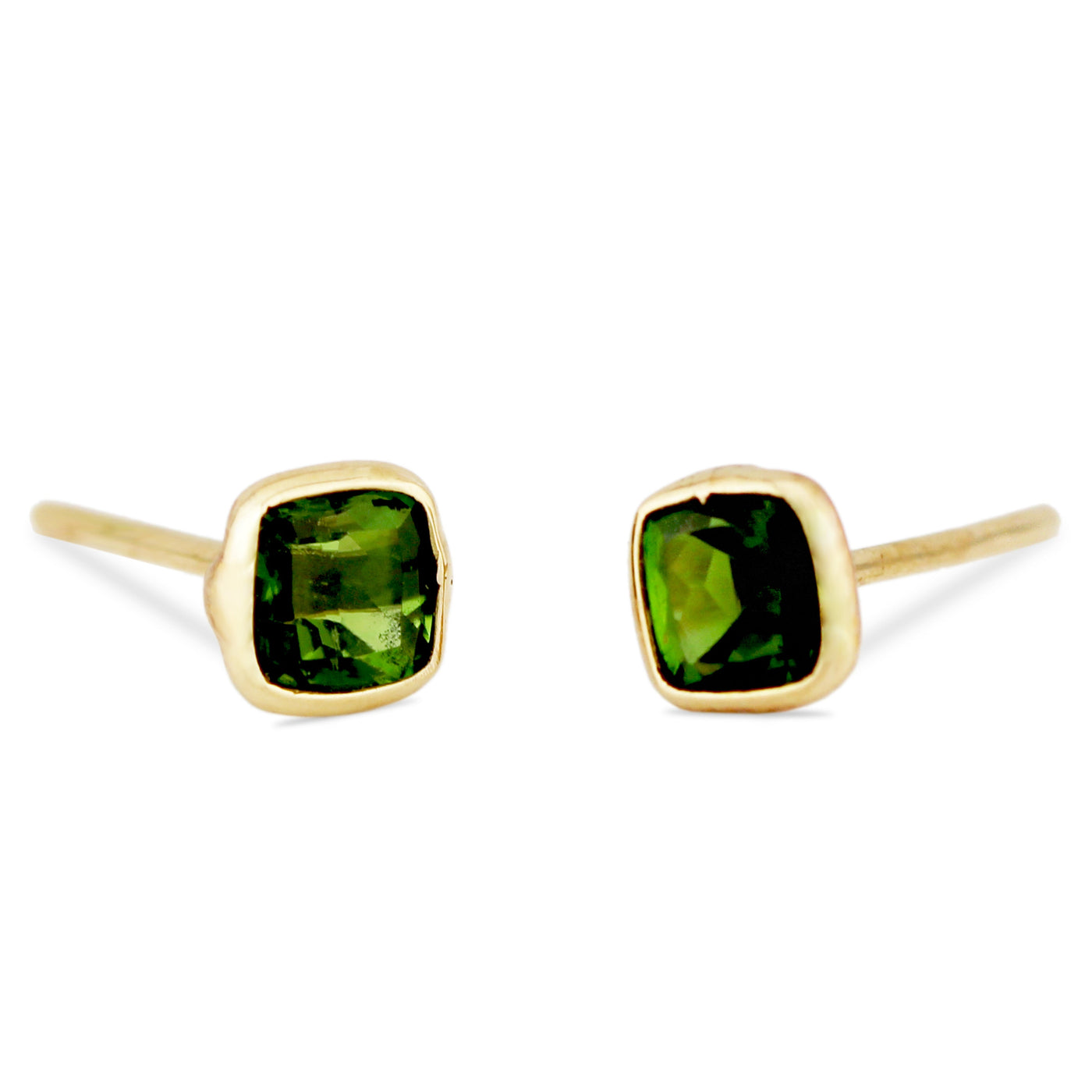 18K gold oval tsavorite earrings – luxury handcrafted jewelry