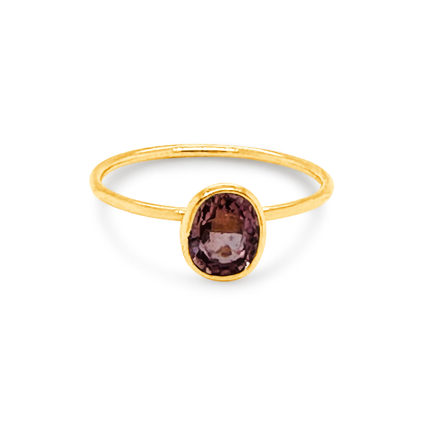 Gem Stone Ring In 18K Yellow Gold