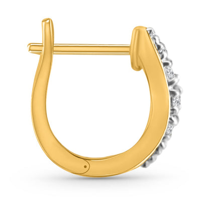 Diamond Huggies Earring In 18K Yellow Gold