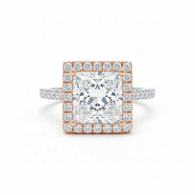 18K Rose Gold Princess Cut Diamond Ring – Designer Fine Jewelry by Tresor Collection