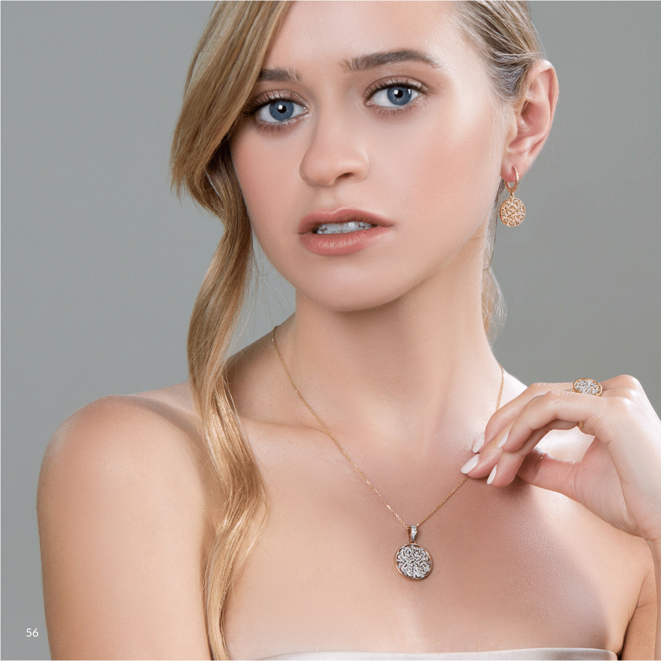 18K Gold Diamond Logo Pendant – Designer Fine Jewelry by Tresor Collection