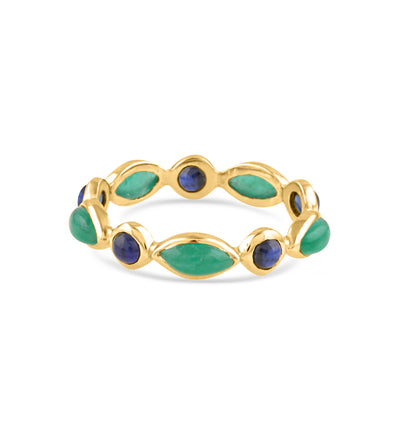 Gemstone Ring In 18K Yellow Gold