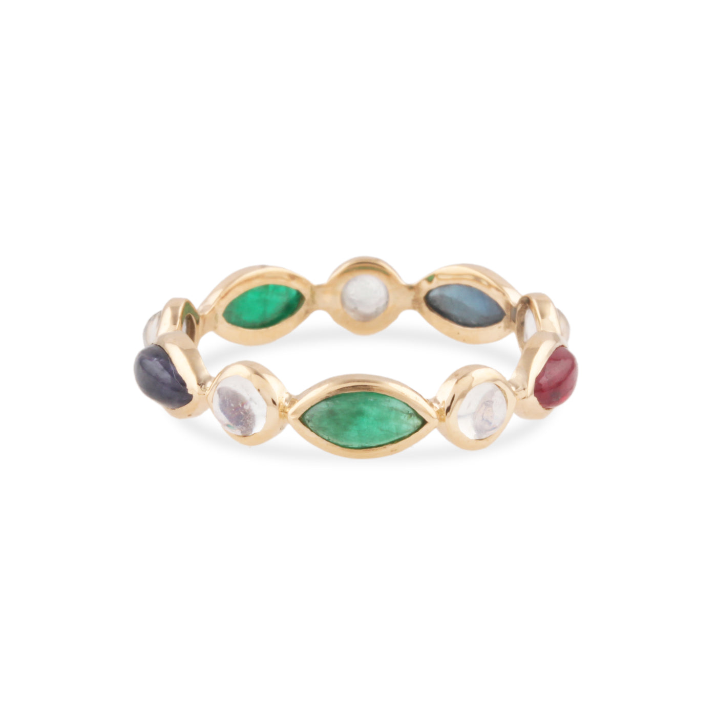 Gemstone Ring In 18K Yellow Gold