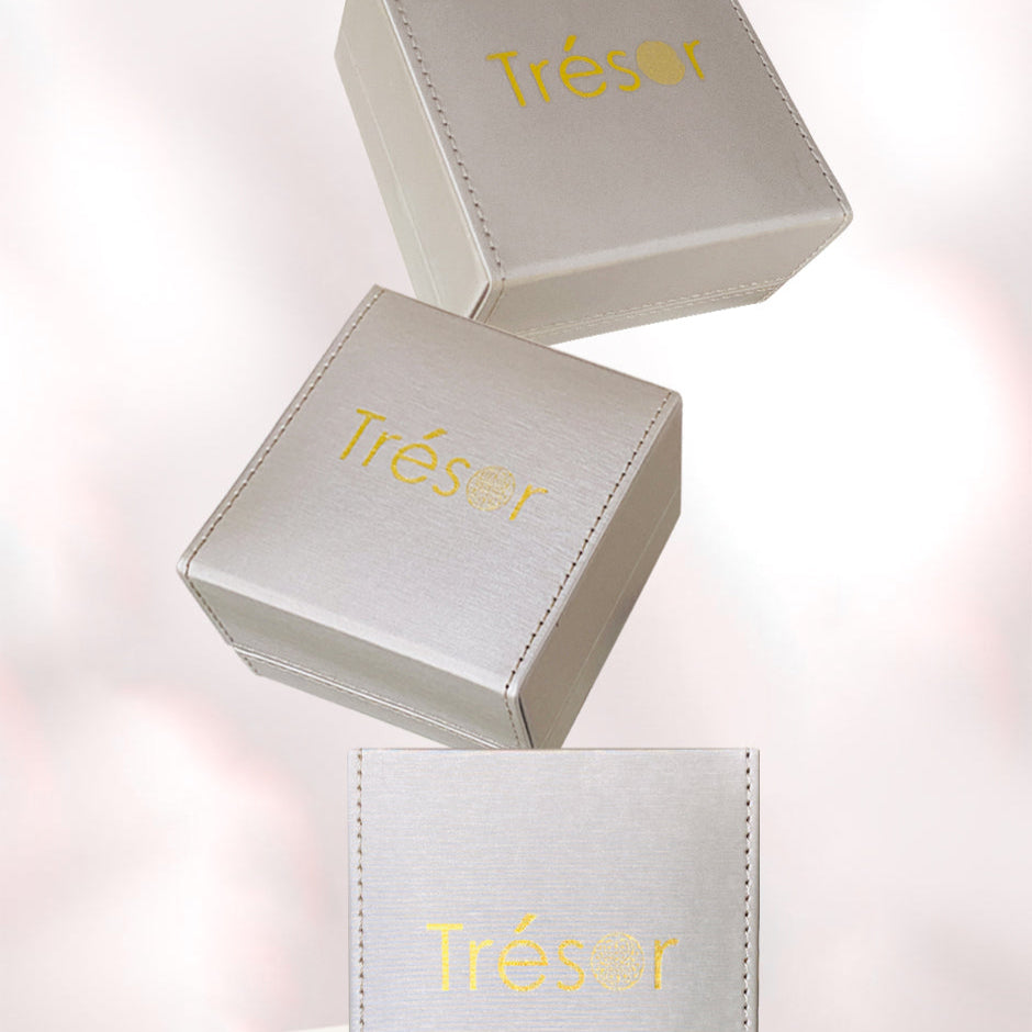 Tresor Collection premium jewelry packaging – luxury white gift box for earrings