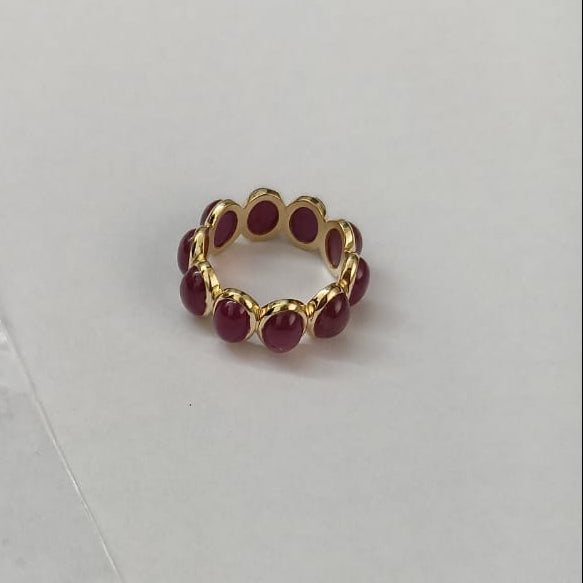 18K gold oval ruby ring – luxury handcrafted jewelry