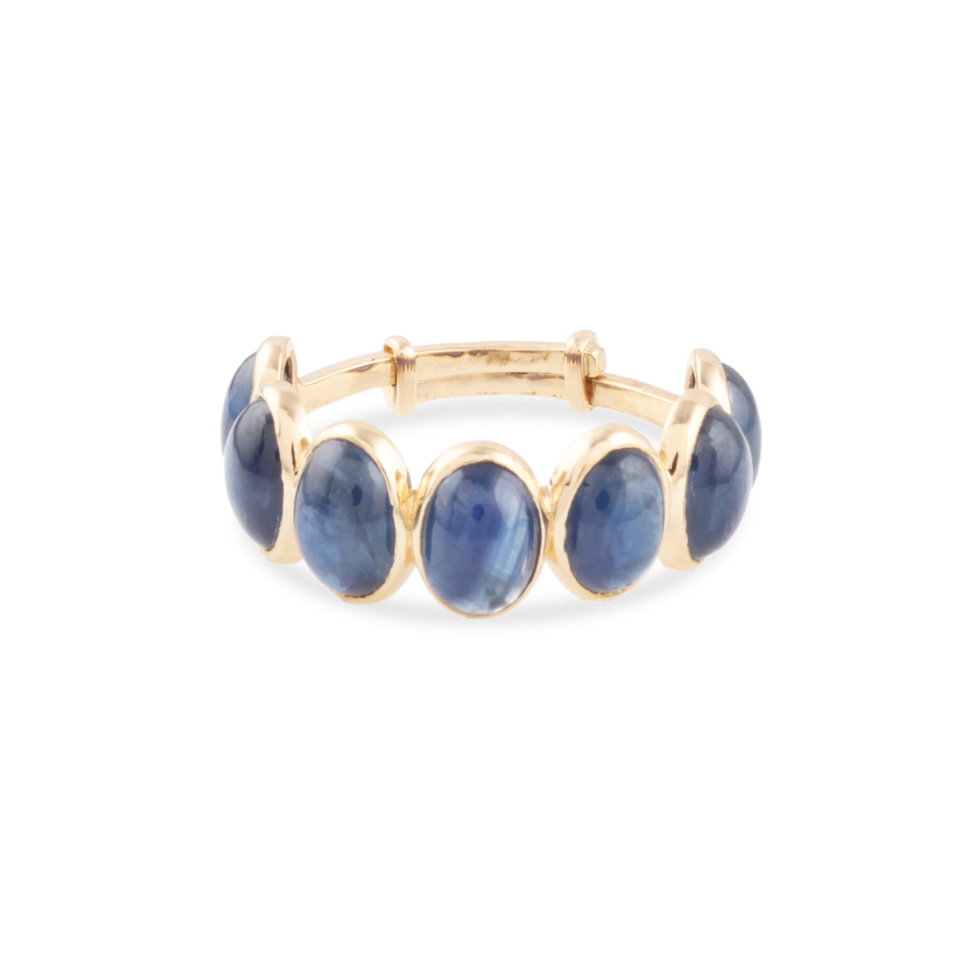 Gemstone Oval Ring In 18K Yellow Gold