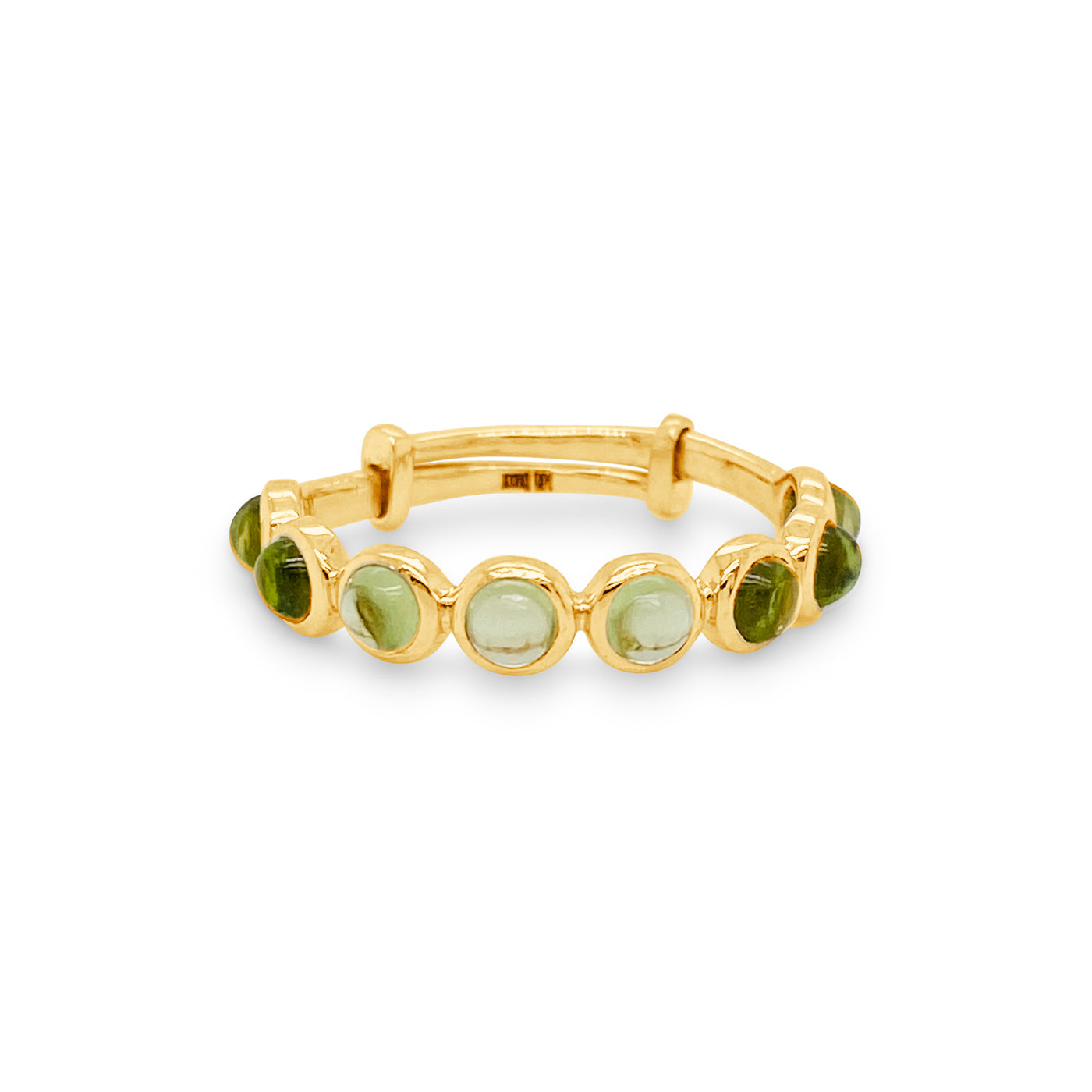 Gemstone Round Ring In 18K Yellow Gold