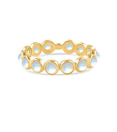 Gemstone Round Ring In 18K Yellow Gold