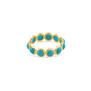 18K Yellow Gold Turquoise Ring – Luxury Fine Jewelry | Tresor Collection