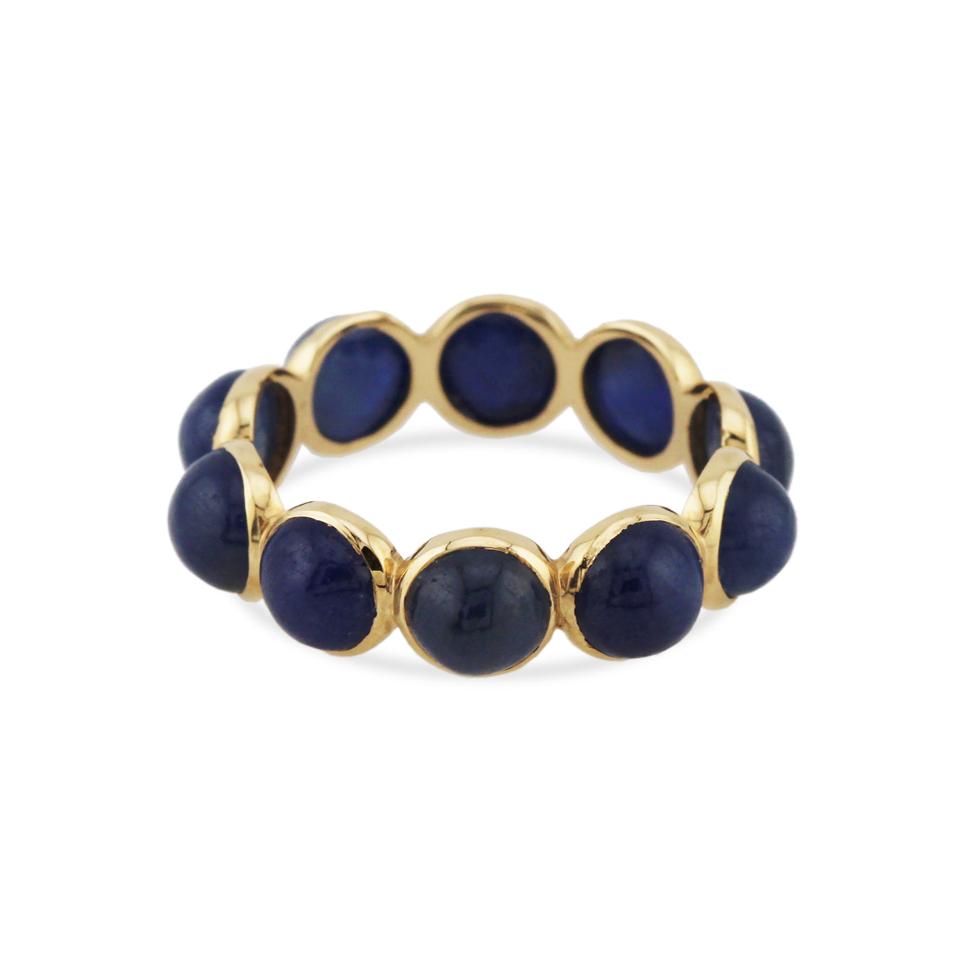 Gemstone Rd. Ring In 18K Yellow Gold