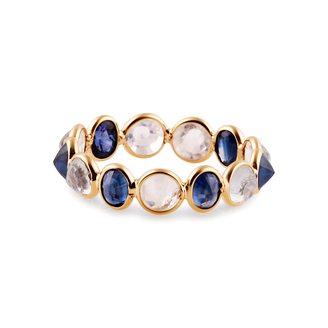 Bio Color Sapphire Gold Ring – Luxury 18K Jewelry – Tresor  *NEW*Luxury 18K Yellow Gold Sapphire Ring display picture 1