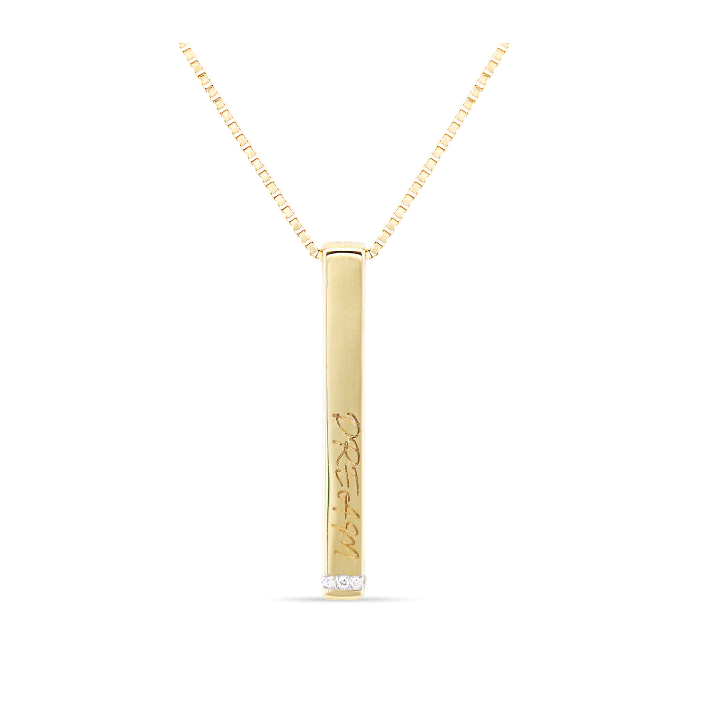 Diamond Pendant In 18K Yellow Gold