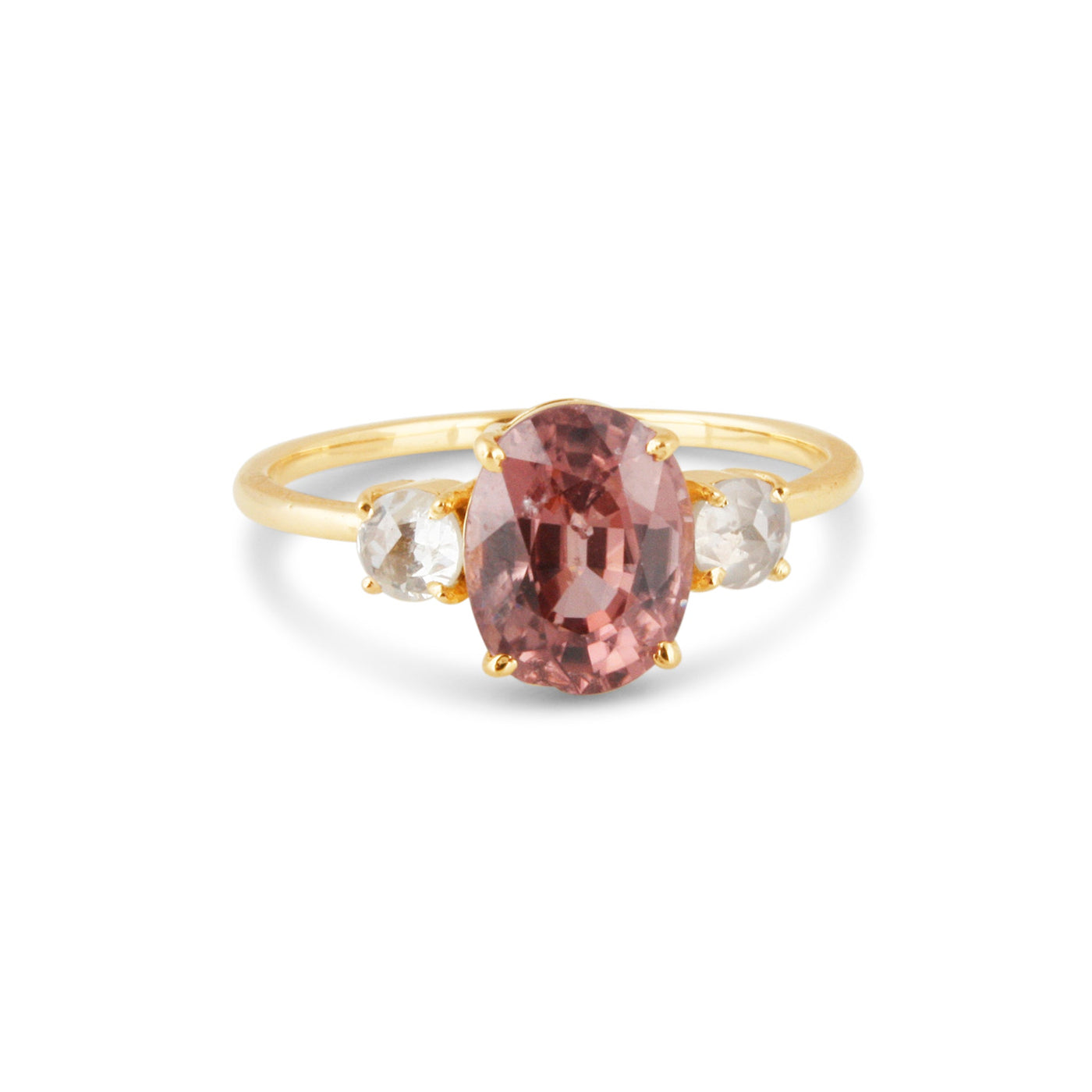 18K Gold Tourmaline & Diamond Ring
