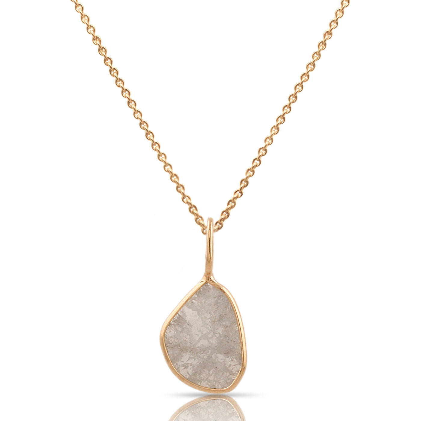 18K Gold Diamond Slice Pendant – Tresor Collection
