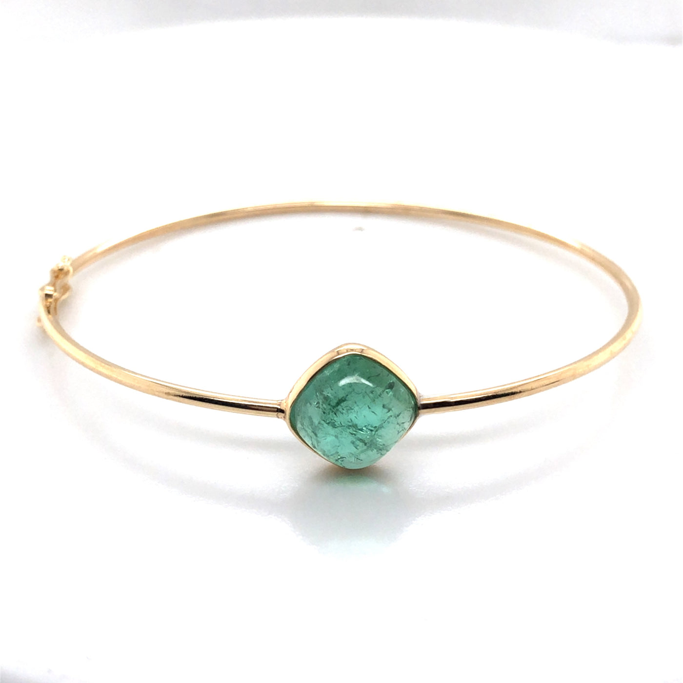 Green Tourmaline Bracelet in 18KT Yellow Gold by Tresor Collection