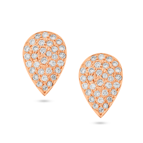 Diamond Earring In 18K Rose Gold