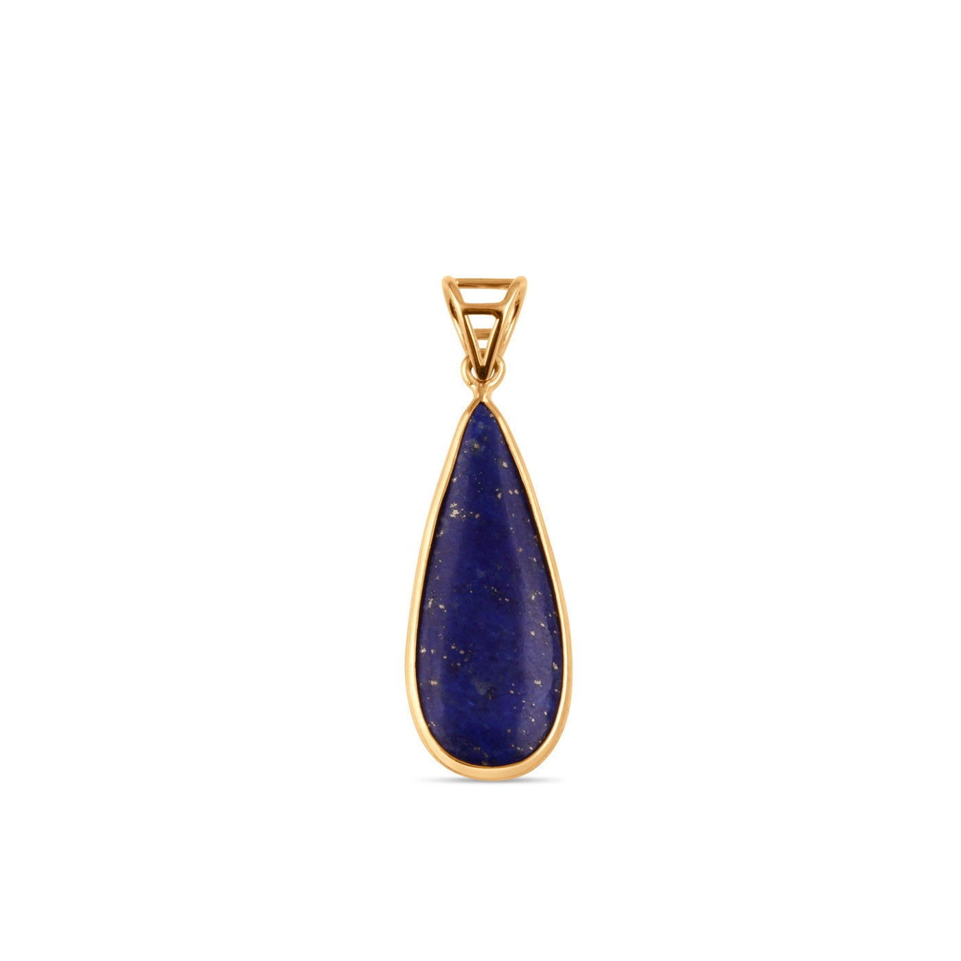 Lapis P/S Earring In 18K Yellow Gold
