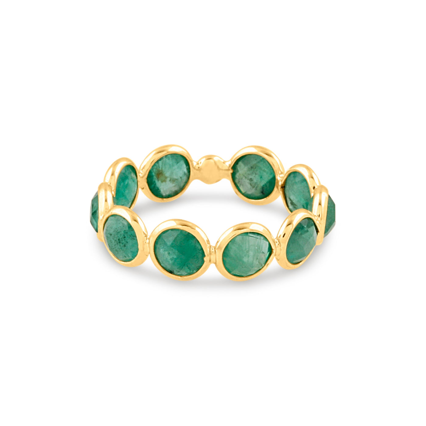 Emerald Rd. Ring In 18K Yellow Gold
