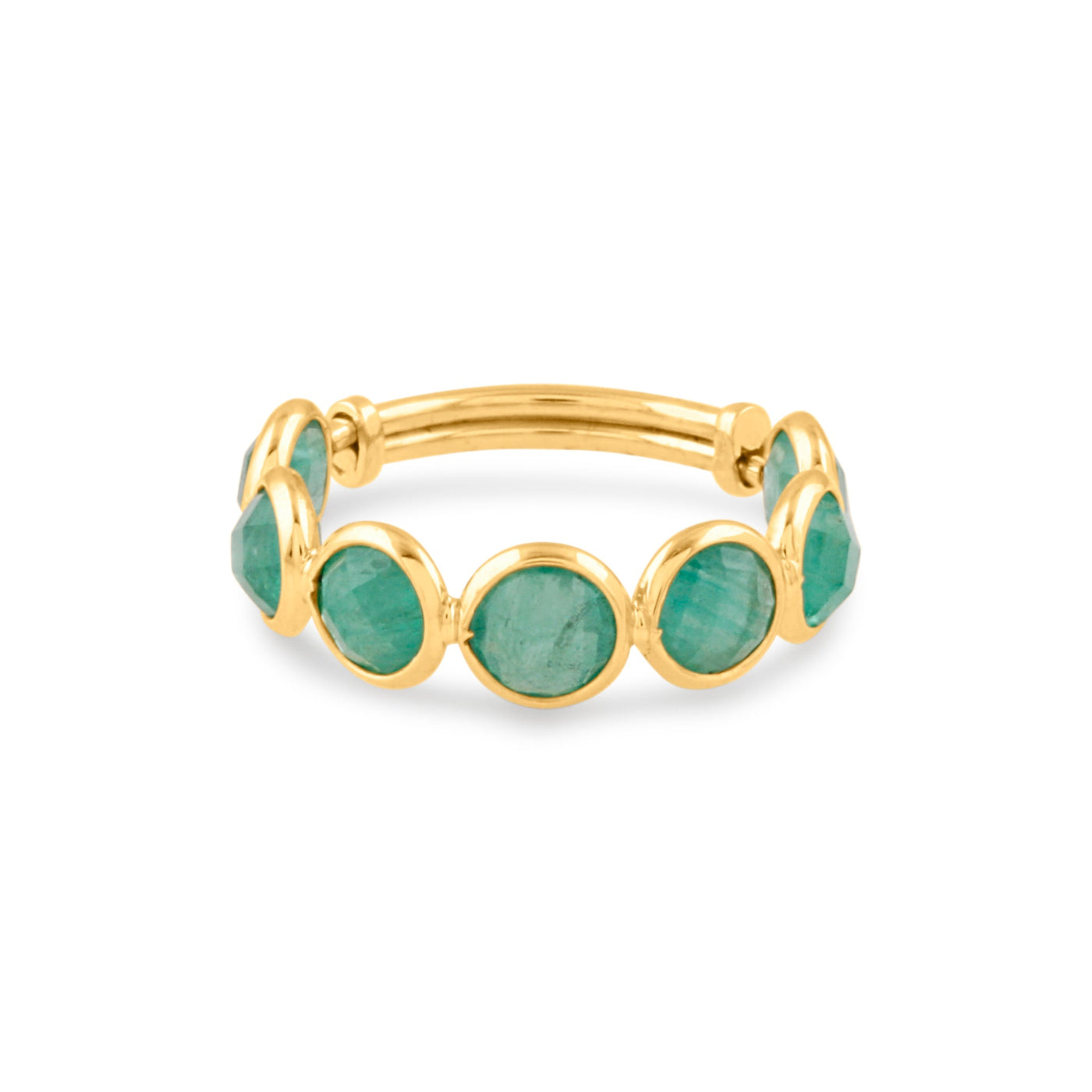 Emerald Rd Ring In 18K Yellow Gold